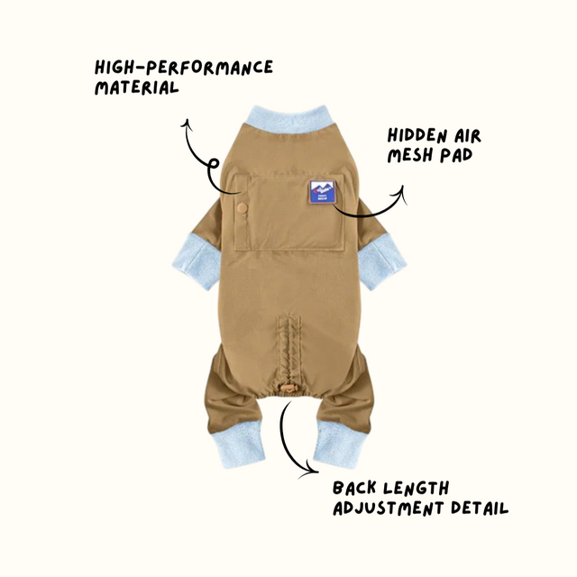 Outside + Cooling Jumpsuit Brown