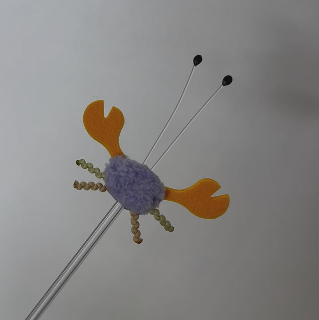 cat wand toy - oh,crab - product video