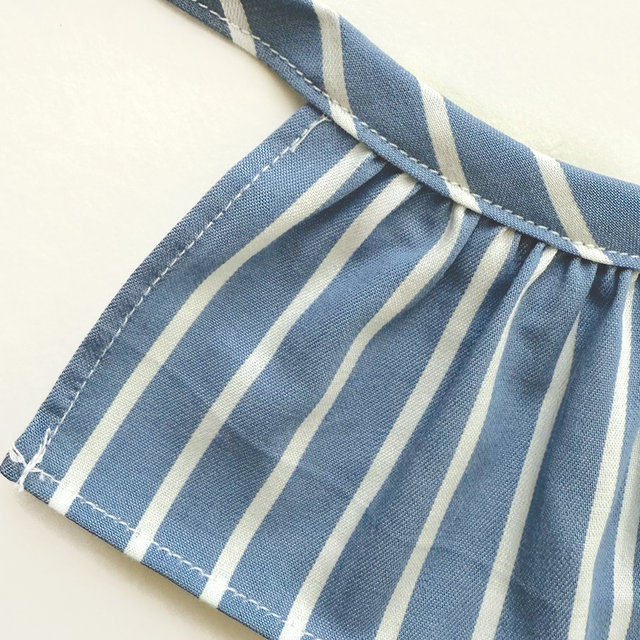Blue Striped Cotton Cape