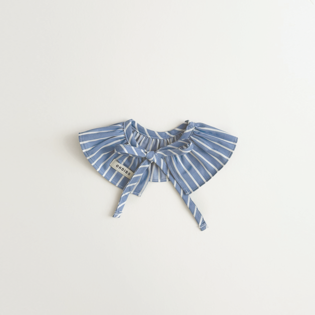 Blue Striped Cotton Cape